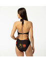 Aloha From Deer Woman's World 4-20 Open Back Swimsuit SSOB AFD906