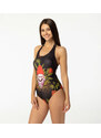 Aloha From Deer Woman's World 4-20 Open Back Swimsuit SSOB AFD906