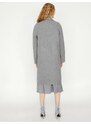 Koton Women's Gray Pocket Detailed Coat
