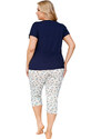 Donna Aria Pyjamas Plus Dark Blue Navy