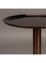 Vínově červený kovový odkládací stolek DUTCHBONE POSE 25 cm