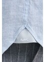 Plátěná košile Michael Kors pánská, slim, s klasickým límcem