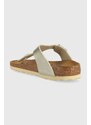 Dětské žabky Birkenstock zlatá barva