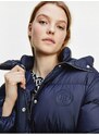 Tmavě modrá dámská zimní prošívaná bunda Tommy Hilfiger Down Puffer - Dámské