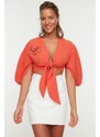 Trendyol Blouse - Orange - Regular fit