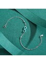 GRACE Silver Jewellery Stříbrný náramek s tyrkysovým magnezitem Nekonečno, stříbro 925/1000