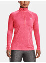 Under Armour Tričko Tech 1/2 Zip - Twist-PNK - Dámské