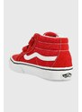 Dětské tenisky Vans UY SK8-Mid Reissue V FORMULA ONE/TRU červená barva