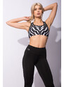 2SKIN Sportovní podprsenka FIT BODY zebra