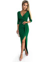 Numoco Dámské společenské šaty Matilte zelená L