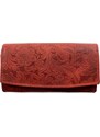 Roberto Dámská kožená peněženka s motivem červená 4531