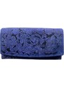 Roberto Dámská kožená peněženka s motivem modrá 4531