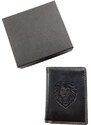 Tillberg Kožená peněženka se lvem černá 2426