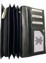 Loranzo Dámská kožená peněženka černá 451