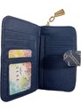 Eslee Dámská peněženka s módním motivem modrá A1128