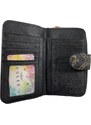 Eslee Dámská peněženka s módním motivem černá A1128