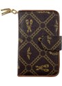 Eslee Dámská peněženka s módním motivem hnědá A1128