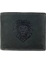 Tillberg Kožená peněženka se lvem černá 2430
