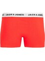 JACK & JONES Boxerky modrá / námořnická modř / šedý melír / světle červená / černá