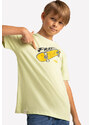 Volcano Kids's Regular T-Shirt T-Fonter Junior B02412-S22 Seledyne