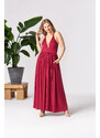 By Your Side Woman's Dress Zinnia Scarlet Sage