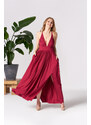 By Your Side Woman's Dress Zinnia Scarlet Sage