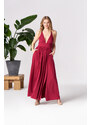 By Your Side Woman's Dress Zinnia Scarlet Sage