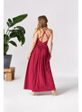 By Your Side Woman's Dress Zinnia Scarlet Sage