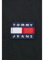 Bunda Tommy Jeans dámská, černá barva, přechodná