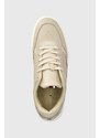 Kožené sneakers boty Tommy Hilfiger ELEVATED CUPSOLE LEATHER béžová barva, FM0FM04490