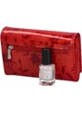 PATRIZIA Luxusní dámská kožená peněženka Cecil, červená new