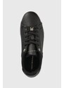 Kožené sneakers boty Tommy Hilfiger COURT SNEAKER GOLDEN TH černá barva, FW0FW07116