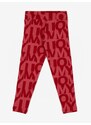 Červené holčičí vzorované legíny Tommy Hilfiger - Holky