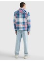 Tommy Hilfiger Modrá pánská kostkovaná svrchní košile Tommy Jeans - Pánské