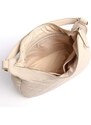VALENTINO bags Ocarina large prošívaná kabelka krémová