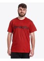 Meatfly Pánské tričko eatfly F LOGO T-SHIRT Dark Red