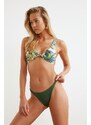 Trendyol Bikini Bottom - Green - Floral