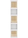 Bílá dubová knihovna TEMAHOME Ella 188 x 90 cm
