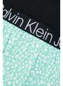 Sukně Calvin Klein Jeans zelená barva, mini, áčková
