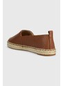 Kožené espadrilky Lauren Ralph Lauren Cameryn IV hnědá barva, 80290500000000000