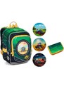 SET Školní batoh s penálem TOPGAL ENDY 23015 se zemědělskými stroji