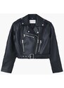 Calvin Klein Jeans | Faux Leather Biker bunda | Černá
