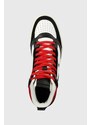 Kožené sneakers boty Polo Ralph Lauren Polo Crt Hgh černá barva, 809892297001