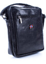 Nordee Pánská kožená taška přes rameno černá HN1552