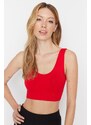 Trendyol Red Seamless/Seamless Support/Shaping Knitted Sports Bra