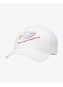 Nike futura outline curve brim cap WHITE