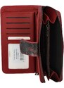 Lorenti Módní dámská kožená peněženka Remus, červená