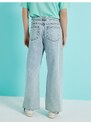 Koton Wide Leg Printed Jeans