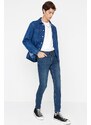 Trendyol Men's Navy Blue Flexible Fabric Skinny Fit Jeans Denim Trousers