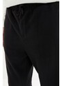 Trendyol Navy Blue Regular/Normal Cut Rubber Leg Label Fleece Warm Sweatpants